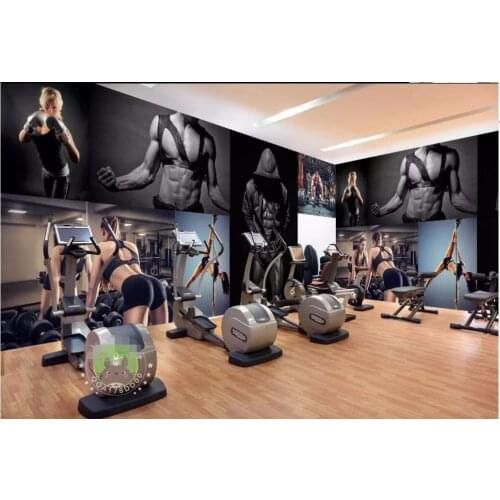 Custom photo 3d wallpaper Sexy beautiful girl in gym background room home improvement 3d wall murals wallpaper for wall 3 d