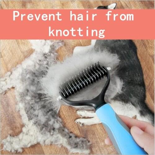 Pet Hair Removal Comb Cat and Dog Grooming Comb Dog Grooming Tools Cleaning Open Knot Hair Removal Cleaner