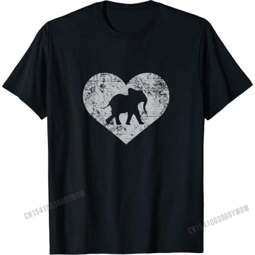 I Love Baby Elephants Shirt, Cute Heart Gift Funky Mens T Shirts Family Tops Tees Cotton Gift
