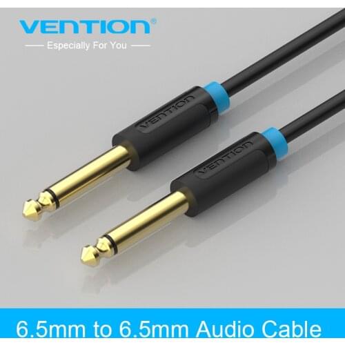 Vention 6.5mm Jack Audio Cable 6.35 Jack Male to Male Aux Cable 1m 2m 3m 5m 8m 10m for Guitar Mixer Amplifier Bass