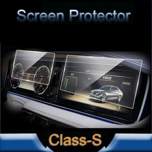 For Mercedes Benz S-Class S320 S350 S400 S500 S600 Car navigation screen protector LCD Tempered glass dashboard panel film Cover