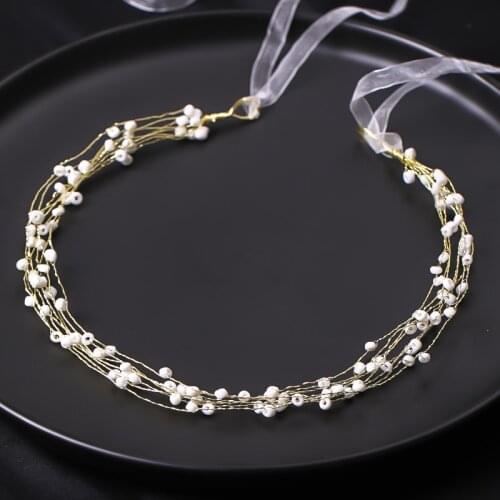 Beeds Headband Hair Accessories For Women Bride Wedding Accessories Hair Jewelry