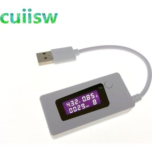 LCD Micro USB Charger Battery Capacity Voltage Current Tester Meter Detector +Load Resistor 2A/1A with Switch
