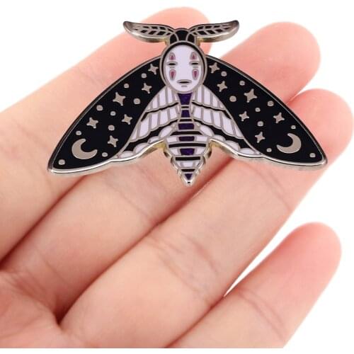 DZ1848 Anime Icons Manga Ghost Enamel Pins Custom Brooches Lapel Badge Clothes Backpack Decoration Jewelry For Friends Gift