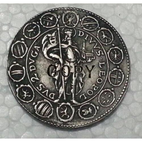 1963 Austria 2 Ducat Restrike Proof Like 1642 Coin COPY