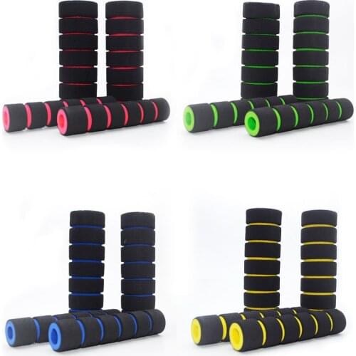 4Pc Motorcycle Handle Bar Foam Sponge Grip Cover Non-slip Soft Handlebar Bike Racing Bicycle Bar wholesale