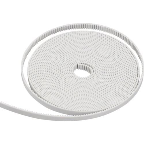 5M 10M/lot PU With Steel Core GT2 Belt Black, White Color 2GT Timing Belt 6mm Width 10M