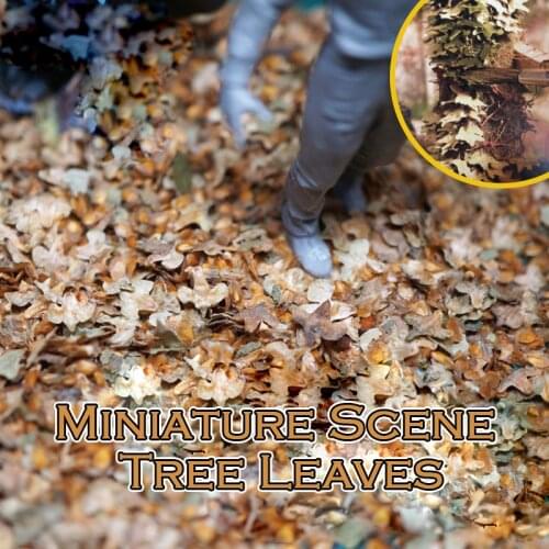 50ml Miniature Scene Tree Leaves Model Scene Leaf DIY Platform for 1/35 Soldier Building or Mini Figures Base Series Material