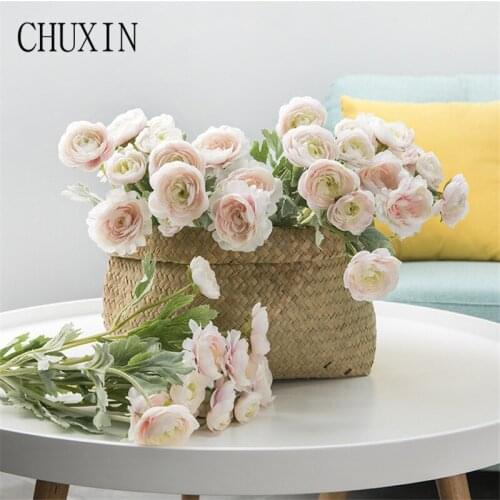 50cm artificial silk British Tufting lulian Nordic home living room decoration fake flower Wedding bridal bouquet Photo props