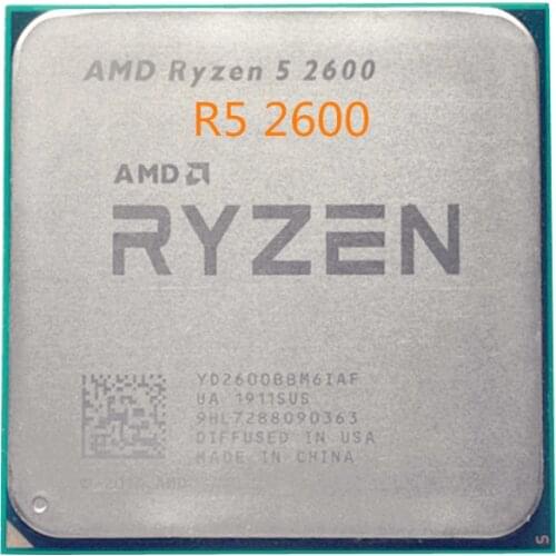 AMD Ryzen 5 2600 R5 2600 de 3,4 GHz Six-Core 12-65 W CPU procesador YD2600BBM6IAF hembra AM4