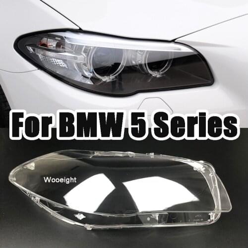Wooeight Front Headlight Cover Lampshade Lamp Shell Lens Case Transparent Fit For BMW 5 Series F10 F18 528i 530i 535i 2011-2017