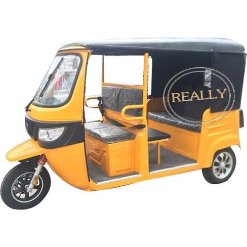 Solar Electric Tricycle For Adults Tourist Passengers Tuk Tuk Car Sightseeing Bus Color Customizable