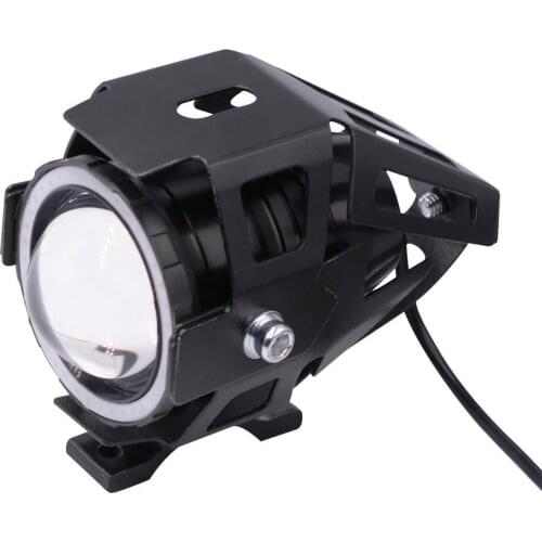 Motorcycle Electric Motorbike U7 Waterproof LED Headlight Angel Eyes Lamp Light