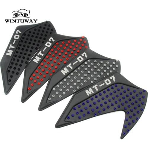 Motorcycle Accessories MT 07 Parts Oil Fuel Gas Tank Pad Protect Knee Grip Decal Stickers For 2014-2017 Yamaha MT-07 MT07