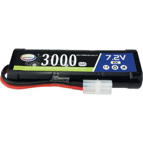 Ni-MH Battery 7.2v 3000mAh 10C Rechargeable Battery For Rc Control Electric Toys Car Tank Robots Gun Boat AA NiMH Pack Quality
