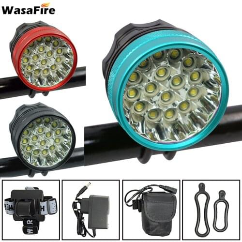 40000 Lumen 16*T6 LEDs Bicycle Lamp front Headlight Riding Cycling Bike Front Light for Outdoor Night Riding Camping