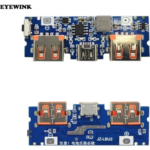Type-C charging port dual USB charging treasure power board 5V2.4A mobile power DIY motherboard boost module
