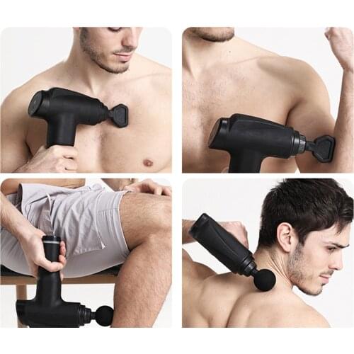 Portable Handheld Percussion Deep Muscle Massager Gun Body Relaxation 5 Heads