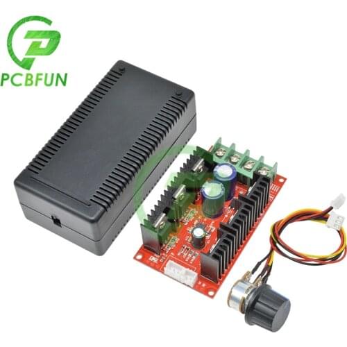 MAX 10V-50V 2000W 40A 12V 24V 48V DC Motor Speed Control PWM PWN HHO RC Controller Voltage Regulator Control Motor Power + Shell