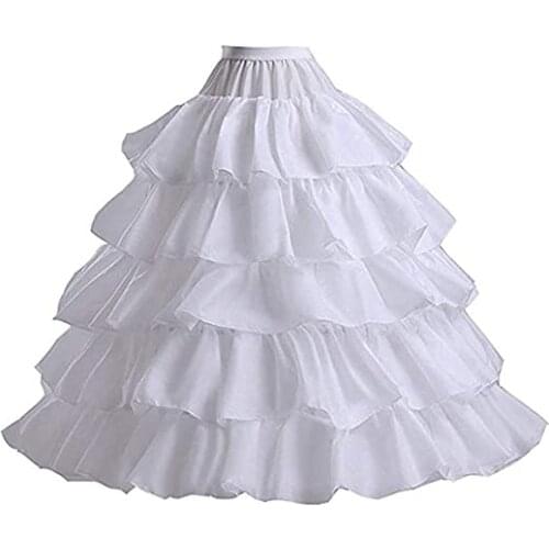 Mermaid White Wedding Accessories Petticoat Underskirt Slips Evening Prom for Wedding Dress