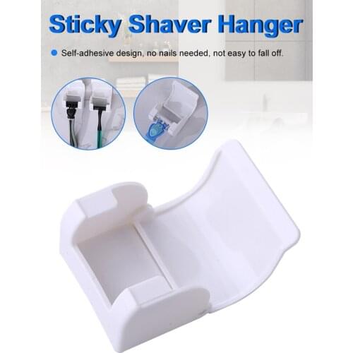 Self-Adhesive Razor Holder Wall Mount Toothbrush Blade Razor Shelf Stand with Cover Storage for Bathroom