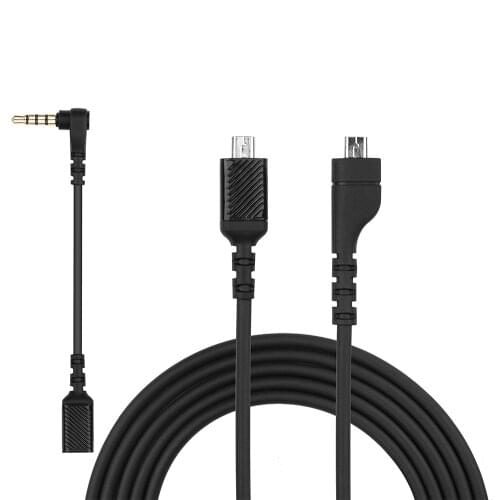OFC Aux Replacement GameDac Detachable Cable Cord for SteelSeries Arctis 3 5 7 9X Pro + Plus Game Headphones Gaming Headsets