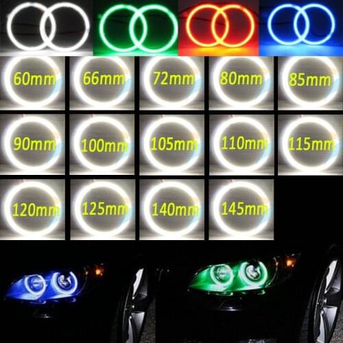 2pc 12v DC SMD Led Halo Ring Light Angel Eyes Position Lamp 60mm 65mm 72mm 80mm 100mm 105mm 110mm 115mm 120mm 125mm 140mm 145mm