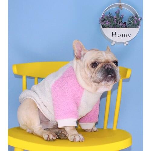 Tiger Dog Winter Pet Dogs Clothes For Bulldog French Fighting Pug Corgi Dog Plush Double Thicken Lambswool Warm Casual Clothes