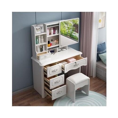 European style dressing table bedroom is simple European modern simple small family multi-functional dressing table