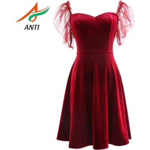 ANTI Short Prom Dresses 2019 Charming Sweetheart Collar Zipper Prom Gown Formal Dress Women Occasion Party Dress Robe De Soiree