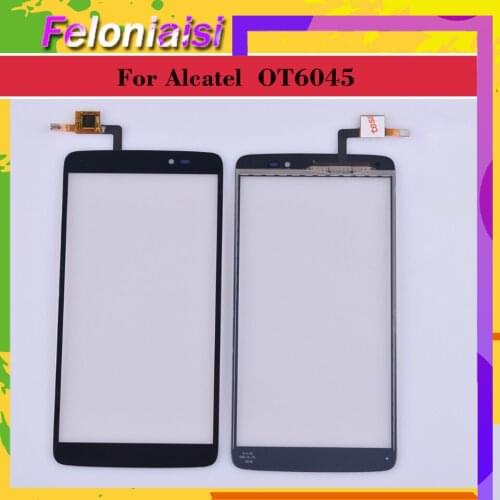 10Pcs/lot For Alcatel One Touch Idol 3 6045 OT6045 6045Y Touch Screen Touch Panel Sensor Digitizer Front Outer Glass Touchscreen