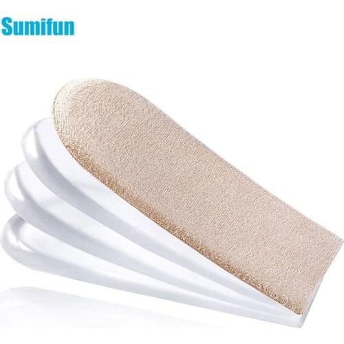 2pcs 2 layers Invisible Height Increase Foot Pads Insoles Adjustable Increase Leg Length Difference Heel Pad Foot Care C1825