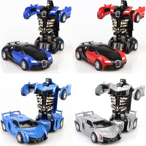 2 in 1 Robot Car Model Action Transforming Toys Toddler Auto Vehicle Cool Educational Toy Gift For Boys Birthday Children