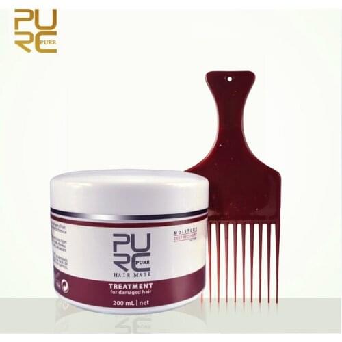 200ml Keratin Hair Mask Moisture Deep Recovery Hair Mask hot sale Hair & Scalp Treatment Free-Heating Hair Masque with Hair Comb