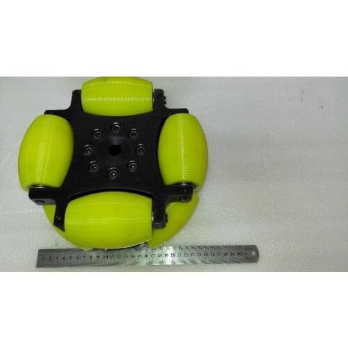 254mm Heavy duty steel omni directional wheel with pu roller (Load capacity:500KG/pcs )NW254A