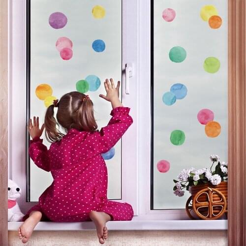 29 Pcs/Set PVC Baby Wall Stickers Colored Dots Creative Kids Baby Rooms Wall Decals for Home Children Nursery Room Decoration