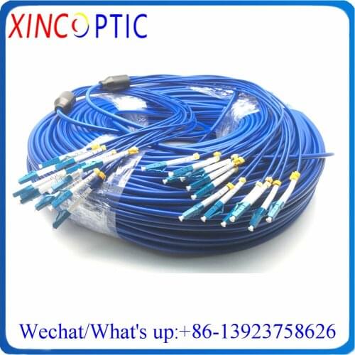 300Mts 12Core Singlemode Fiber Armored Patch Cord 12C 300M SM PVC Blue Jacket SC LC FC ST 12Fibers Optic Jumper Cable Connector