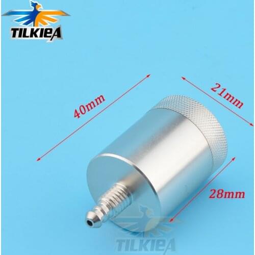M6 Aluminum 21X28mm Length 40mm T Bar Oil Cup / Lubricant Container Diameter 21mm For RC Boat T Bar