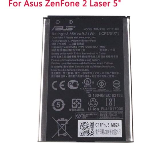 ASUS Original Replacement Phone Battery C11P1428 2400mAh for Asus ZenFone 2 Laser ZE500KL ZE500KG Z00ED 5" Batteries