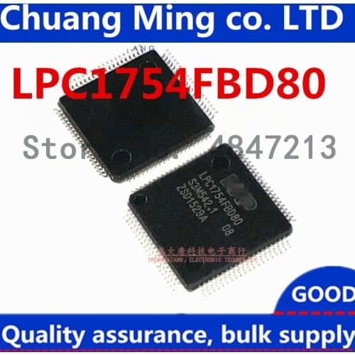 Free Shipping 10pcs/lots LPC1754FBD80 LPC1754 LQFP80 IC In stock