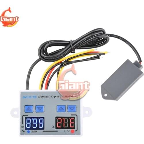 24V Digital Temperature Humidity Controller Home Fridge Thermostat Humidistat Direct Output Thermometer Hygrometer Control