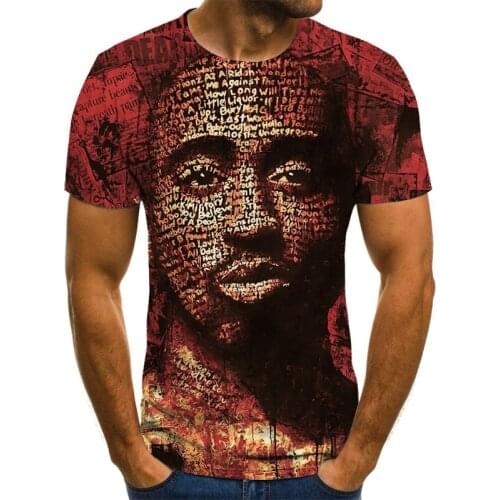 Summer harajuku movie character graphic t-shirt for men 3D printing O-neck t shirts male oversized fashion casual t shirt unisex