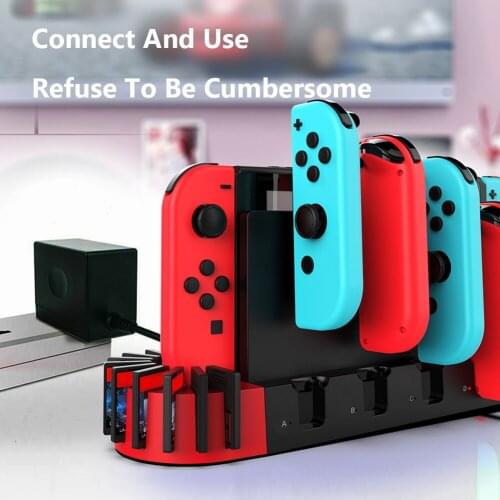 Ipega PG-SW071 4 Port Controller Fast Charger Dock Station Holder for Switch NS Gamepad Support Stand Game Controller Charging