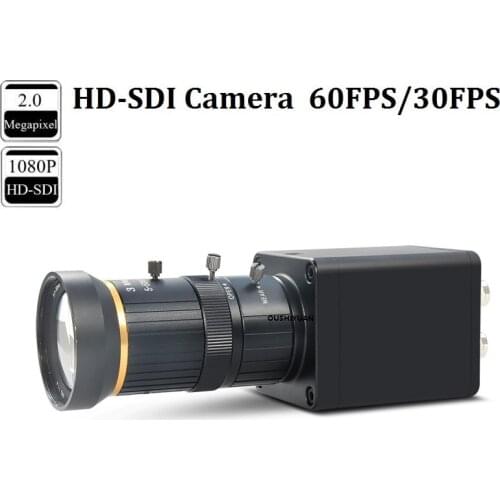 CCTV Industrial Live video 3G-SDI 2.0MP 1080P 1080i 60fps/50fps Lens 5-50mm Security Box SDI Camera
