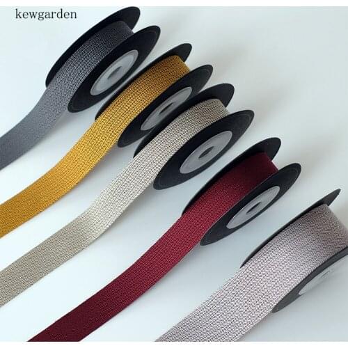 Kewgarden 16MM 5/8" Veins Satin Ribbons Handmade Tape DIY Bowknot Polyester Ribbon Flower Packing Ribbon 5 Meters