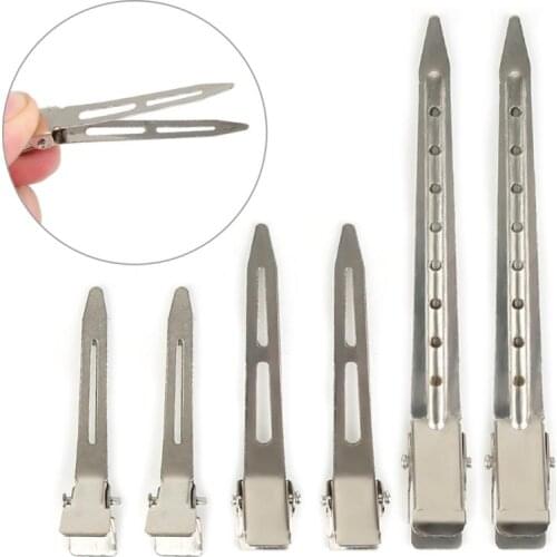 3sizes optional Sectioning Duck stainless steel Clips Hairdressing Accessories Salon Barber Tools Sectioning Hair Clamps