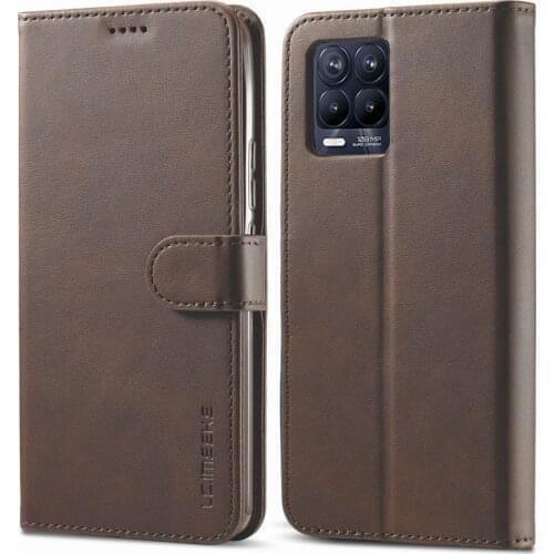 Book Leather Case For OPPO Realme 8 Pro Case Wallet Magnetic Cover For OPPO Realme 8 Case Luxury Card Holder Phone Cases Funda