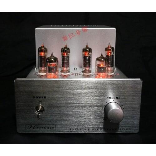 Tube amplifier ST-6AQ5PP, 2*10W push-pull amplifier, input mode: RCA, frequency response: 28HZ-20KHZ