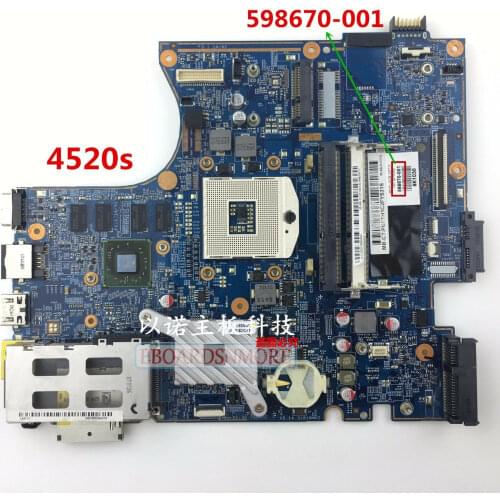 598670-001 Motherboard for HP Probook intel 4520S 4720S H9265-1 48.4GK06.011 "A"