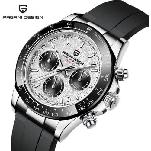 2021 New PAGANI DESIGN Mens Sports Quartz Watches Top Brand Sapphire Stainless Steel 100m Waterproof Chronograph Reloj Hombre